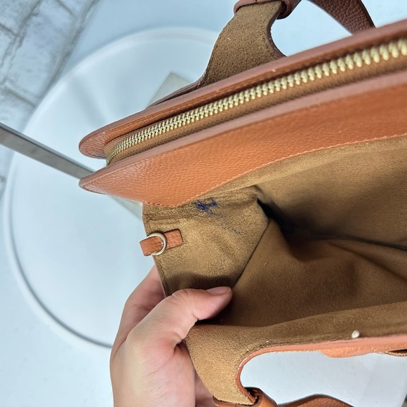 Lia Numa Bag Purse Handbag Leather Woven Basket Weave Made in Italy Brown - Picture 10 of 15